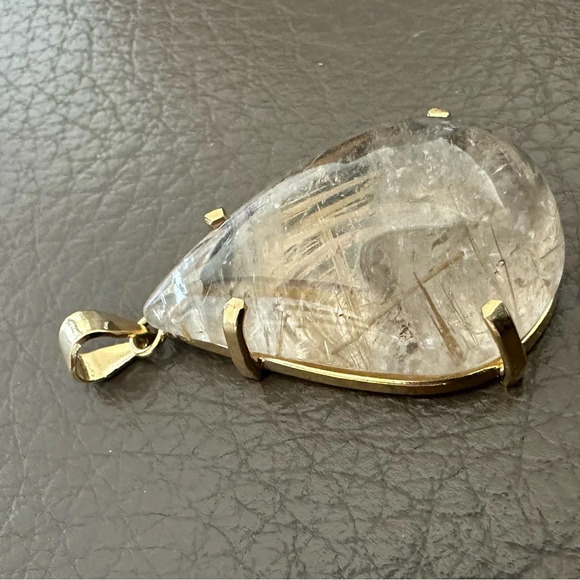 Lovely Quality Rhutilated Quartz Pendant - Picture 1 of 5